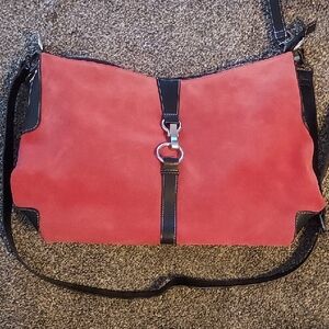 Franklin Covey Stylish Red and Black Crossbody Bag